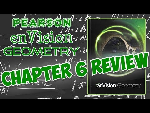 Geometry Chapter 6 Review for Pearson enVision Common Core 2018 (Quadrilaterals and Other Polygons)