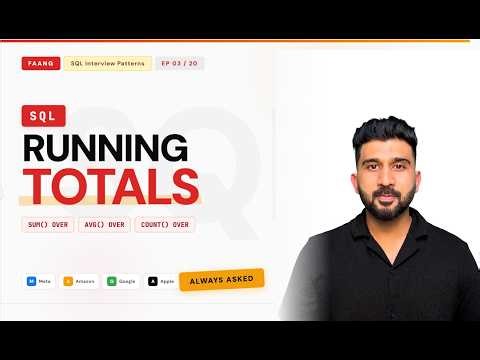 FAANG SQL Interview Pattern #3 — Cumulative & Running Aggregates