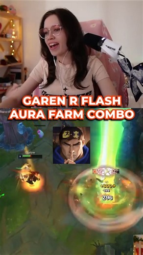 GAREN R FLASH AURA FARMING ! #leagueoflegends