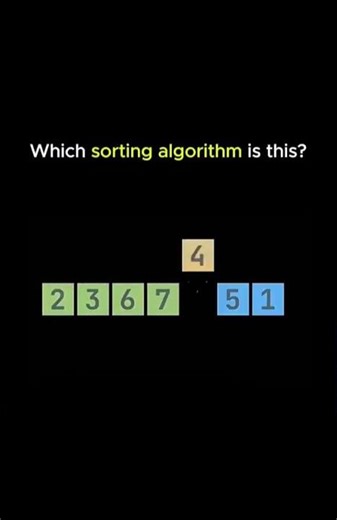 Which sorting algorithm is this??? 💯💯💯💯 #problemsolving #coding Annimation coppied form dark code
