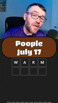 Poople - July 17 #poople #wordpuzzlegame #wordgames #dailygame