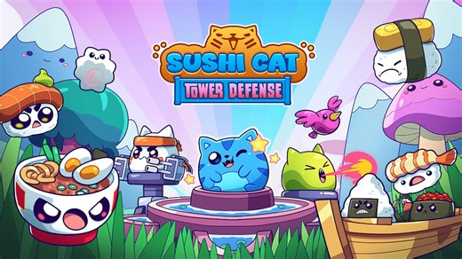 Sushi Cat - Tower Defense Announced For PC & Nintendo Switch