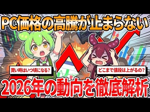 パソコンは今すぐ買え！価格高騰の原因と今後の展望を市場レポートから徹底解析！【ずんだもん解説】