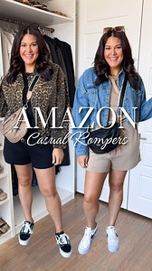 3.4K views · 932 reactions | These Amazon rompers are so insanely soft, stretchy and the perfect medium weight. Major Free People Movement vibes for a fraction of the price! Leave a comment below and I’ll send a  right to your inbox! #size14 #midsize #midsizefashion #amazonfashion #momstyleinspo #outfitideas #howtostyle #styleover30 Size 12, size 14, mom style, fall fashion, outfits, outfit idea, casual outfit idea, weekend outfit | Curves To Contour | Facebook