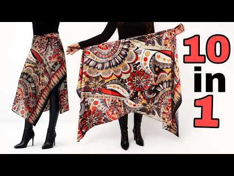 Sew A Miracle Skirt & Wear It 10 Ways (Top, Vest, Dress, Poncho & More) | Easy DIY Sewing Tutorial