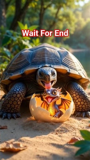 Turtle & the Dragon 🐢🐉#shorts #trending #ai #universe