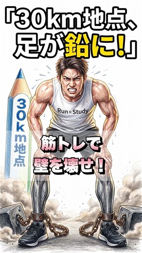 【RUN学】30kmの壁は筋トレでぶっ壊せる！ #ランニング #マラソン #初心者ランナー