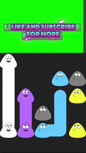 Connect Same Color Pou's No Crossing Allowed! #puzzlegame #shorts