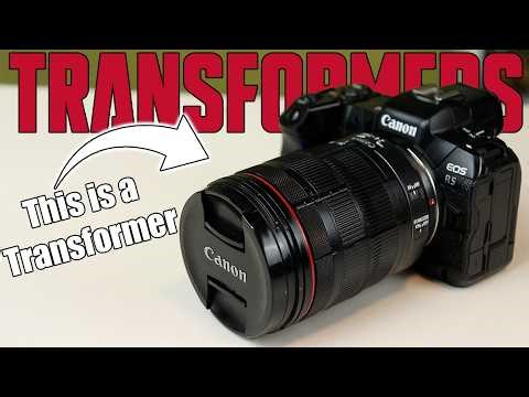 This Transformer Turns Into A Cannon R5 Camera!! | #transformers Crossover Canon Reflector Review