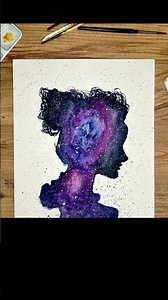 Painting a Woman's Silhouette | Watercolor Art Transition