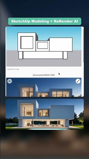 SketchUp Model Rendering – ReRender AI Magic