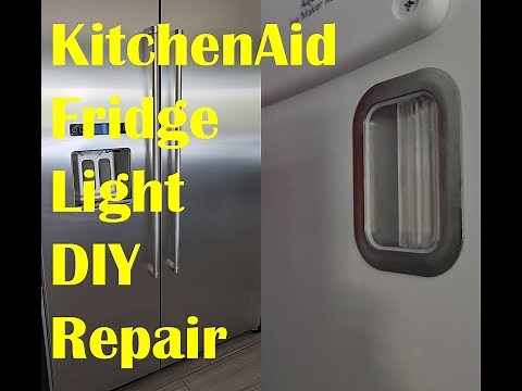 KitchenAid Refrigerator Light Repair DIY - Save Money $$$