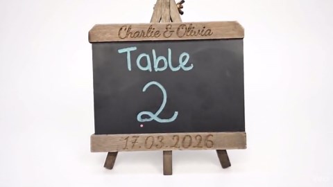 Chalk Board Re-writable Table Sign | for Weddings, Cafes, Restaurants - Etsy UK