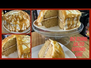 A Quick & Easy Moist Delicious Cake That Doesn’t Require A Mixer /OLD SCHOOL SALTED CARAMEL CAKE