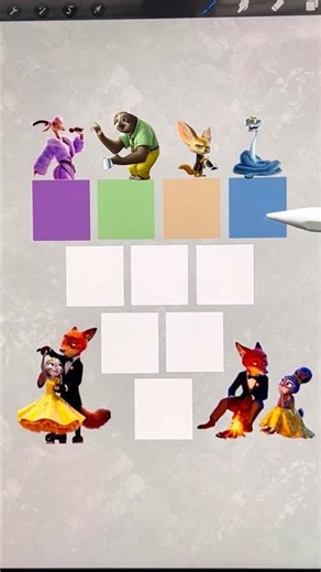 Digital Color Mixing in Procreate Inspired by Zootopia 2 #procreate #colormixing #zootopia