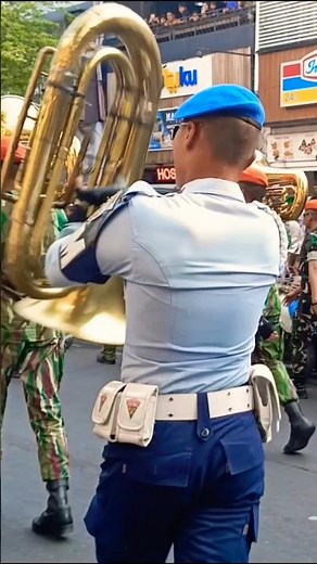 Awesome 🔥 AAU Cadet Marching Band Tuba Spinning Performance - marching tuba