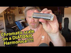 Playing a chromatic scale on a DIATONIC harmonica?!