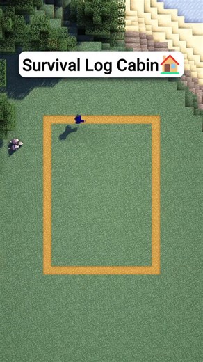 Hibouk on Instagram: "Minecraft Survival Log Cabin🏠 ⬇️Get the 3D Build Guide on Heybuilds.com 🔗On Heybuilds.com Link in profile ! #minecraft #minecraftbuilds #minecrafttutorial"