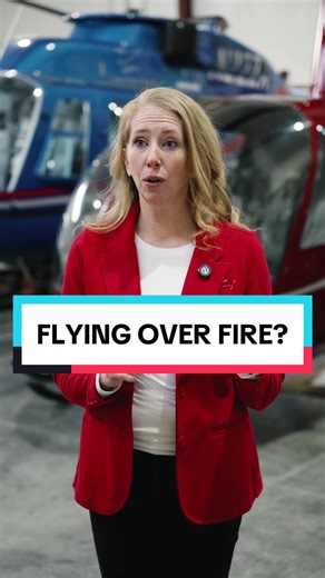 Flying Over Active Fires: Helicopter Flight Dynamics