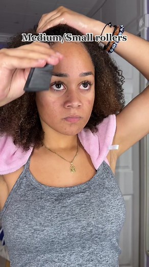 Stretching Hair with Rollers | Coily/Curly Hair Tutorial