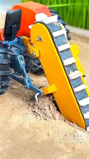 diy tractor mini drain digger machine #tractor