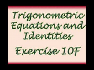 AS Maths - Pure - Trigonometric Equations and Identities