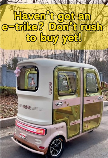 Those who haven't bought a tricycle should be advised not to do so. It's really a great deal. You can use it anywhere and it's very convenient to drive. #BubuxianElectricTrike #ReliableElectricTricycle #UrbanMobilityEssential