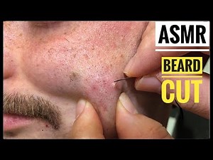 ASMR Beard Cut • İngrown Beard and treatment• Sakal Tras(Kıl Dönmesi)