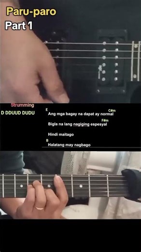 Paru-paro IV of Spades Guitar chord tutorial lesson part 1 #guitarlesson #chords #chordchart