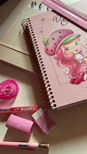 Meu Material Escolar 2026: Tudo Rosa e Organizado