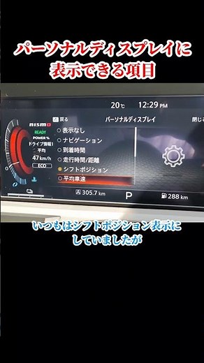 パーソナルディスプレイの表示を変更