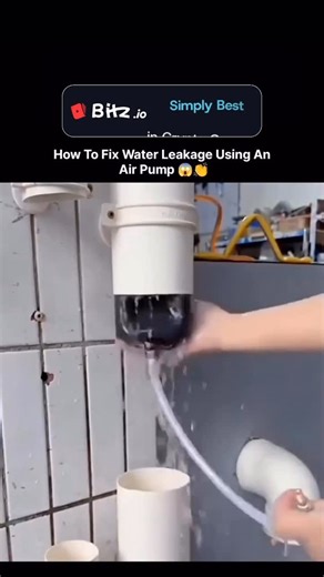 Skyfall Universe on Instagram: "This post captures a person using an inflatable pipe plug to temporarily stop water flow during a pipe repair. This method is a quick fix for leaky or broken pipes and involves: Inserting the deflated rubber plug into the pipe. Inflating the plug with an air pump until the water flow stops. Allowing for a new pipe section or joint to be attached and secured. Deflating and removing the plug after the repair is complete. #knowledge #innovation #technology #didyoukno
