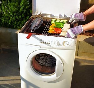 506K views · 516 reactions | Functional outdoor stove made of old washing machine!: | Green Bean | Facebook