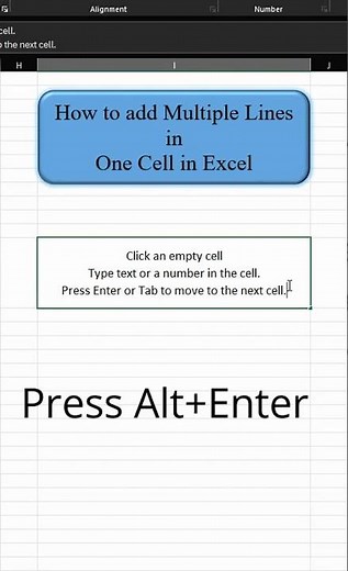 How to add Multiple Lines in One Cell in Excel #exceltips #exceltricks 😱😱😱