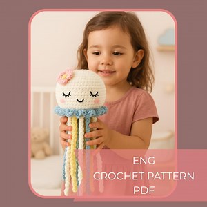 Amigurumi Crochet Jellyfish Pattern – Easy PDF Digital Download - Etsy