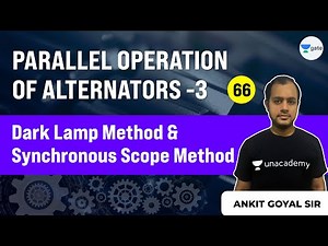 Lec 66 | Parallel Operation of Alternators (Part 3) | Dark Lamp Method & Synchronous Scope Method
