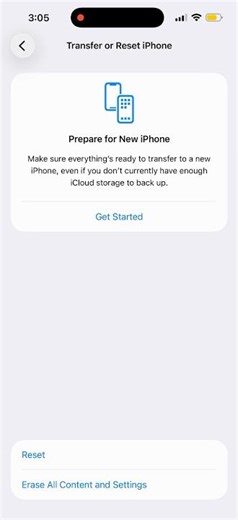 Reset Iphone Transfer Data #apple #trending.