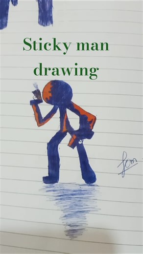sticky man drawing #art #drawing #stickman #trending