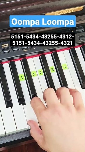 Oompa Loompa ( Charlie and the Chocolate Factory) - piano tutorial