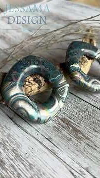 Mixing Translucent & Metallic Clays to create Mod Cane Mokume Gane Earrings