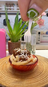 349K views · 5.9K reactions | A timeless classic, reimagined in miniature. Spaghetti and meatballs, paired with a rich tomato, garlic, redwine and chili sauce finished off with some Parmesan shavings - enjoy #pasta #minipasta #minifood .  | My Mini Bakes | Facebook