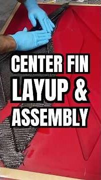 CENTER FIN LAYUP & ASSEMBLY #carbonfiber #engineering #hypercar