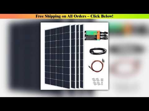 800W Glass Solar Panel Photovoltaic Panel Solar System Balcony Home for Socket 220v 230v Micro