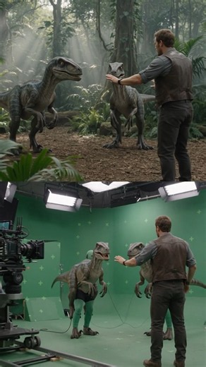 How Jurassic World Dinosaurs Are Really Filmed (Behind the Scenes VFX)