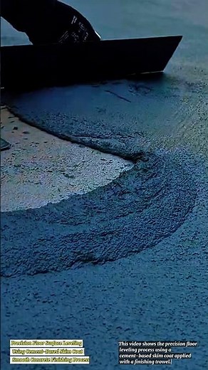 Precision Floor Surface Leveling Using Cement-Based Skim Coat | Smooth Concrete Finishing Process