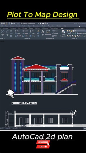 Plot to Map Design in AutoCAD | 2D Drawing Step-by-Step 🏗️ #Map #Autocad