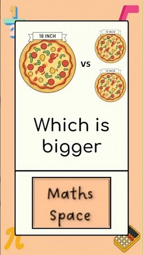 18 inch pizza vs two 12 inch pizzas