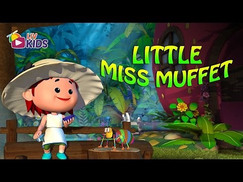 Little Miss Muffet with Lyrics | LIV Kids Nursery Rhymes and Songs | HD
