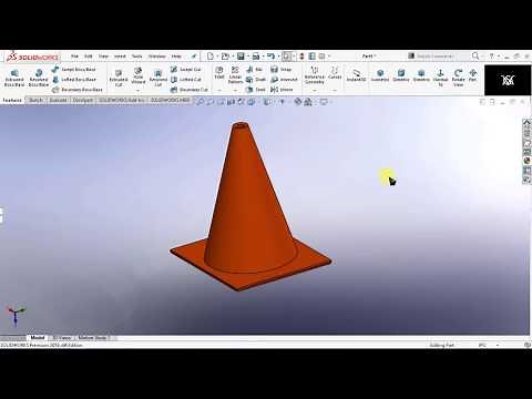 How to draw cone on solidworks (easy way )
