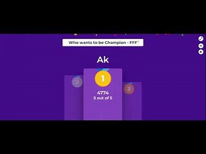 Kahoot! How does the Podium look?